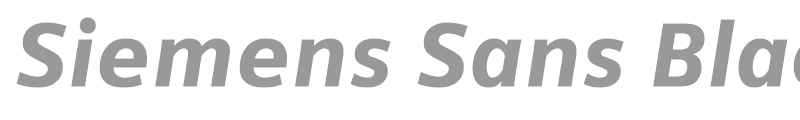 Siemens Sans Black