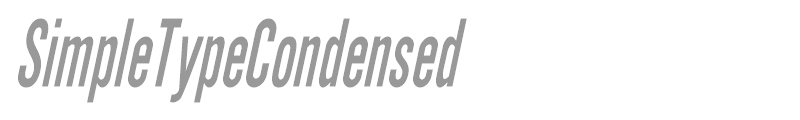 SimpleTypeCondensed