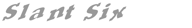 Slant Six