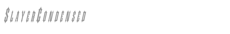 SlayerCondensed