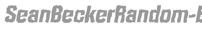SeanBeckerRandom-ExtraBold
