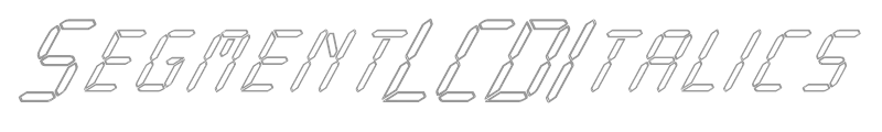 SegmentLCDItalics