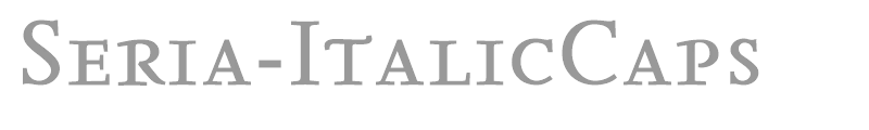 Seria-ItalicCaps