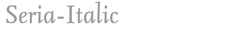 SeriaLf-Italic