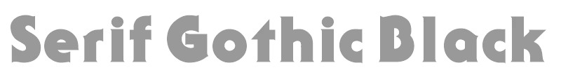 Serif Gothic Black