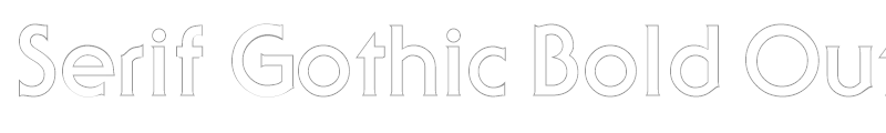 Serif Gothic Bold Outline