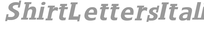 ShirtLettersItalics