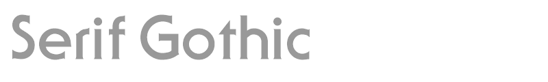 Serif Gothic