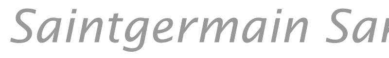 Saintgermain Sans Italic