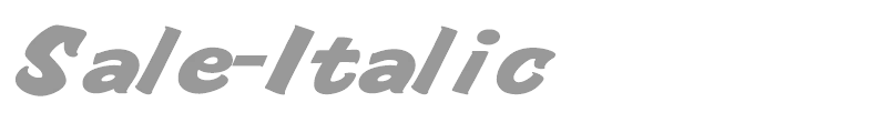Sale-Italic