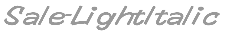 Sale-LightItalic