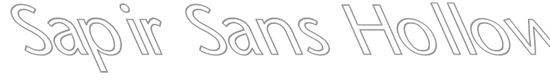 Sapir Sans Hollow Extreme Lefti