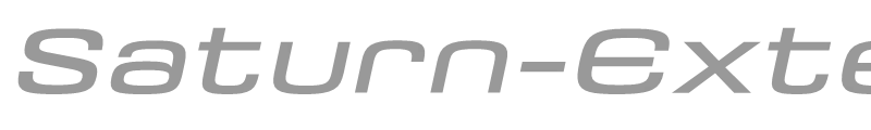 Saturn-ExtendedItalic