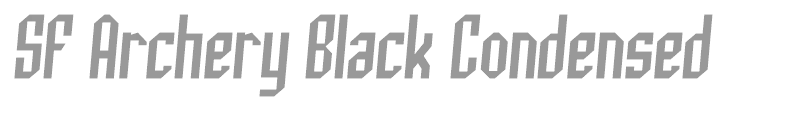 SF Archery Black Condensed