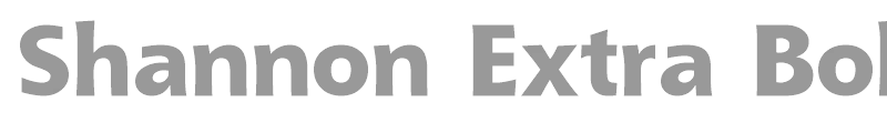 Shannon Extra Bold