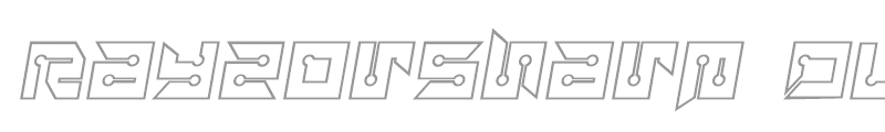 RayzorSharp Outline Italic