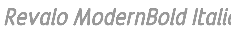 Revalo ModernBold Italic