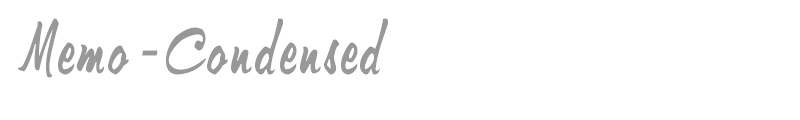 Memo-Condensed