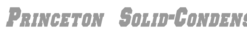 Princeton Solid-Condensed