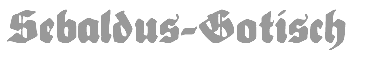 Sebaldus Gotisch