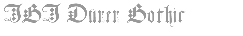 JGJ Durer Gothic