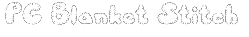 PC Blanket Stitch