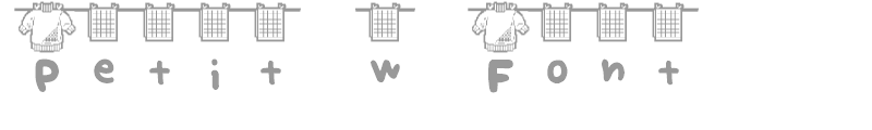 Petit-w Font