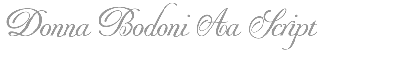 Donna Bodoni Aa Script