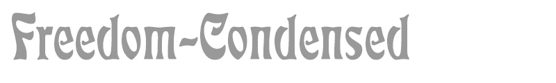 Freedom-Condensed