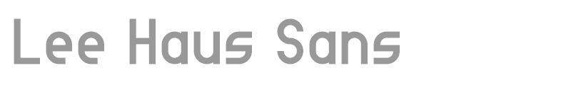 Lee Haus Sans