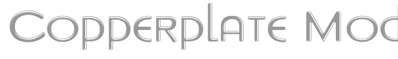 Copperplate Modern Light Chrome