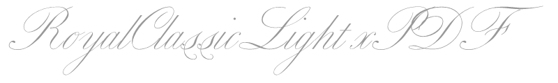 RoyalClassicLight xPDF
