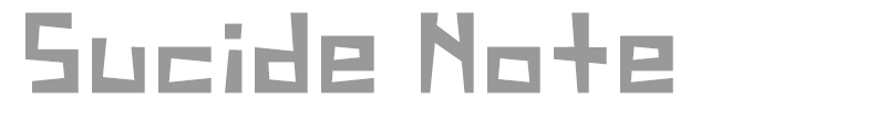 Sucide Note