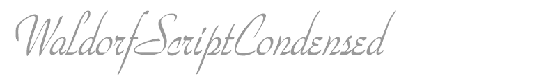 WaldorfScriptCondensed