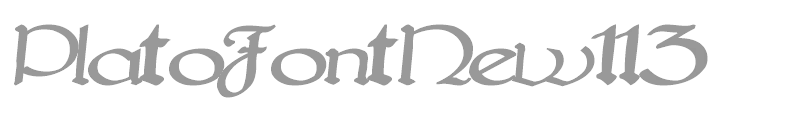 PlatoFontNew113