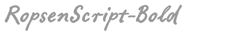 RopsenScript-Bold