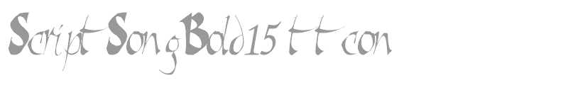 ScriptSongBold15