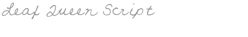 Leaf Queen Script