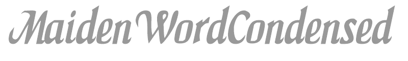 MaidenWordCondensed