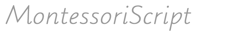 MontessoriScript