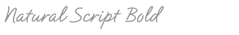 Natural Script Bold