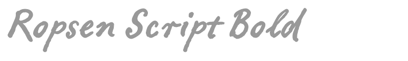 Ropsen Script Bold