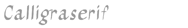 Calligraserif