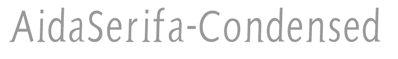 Aida Serifa Condensed