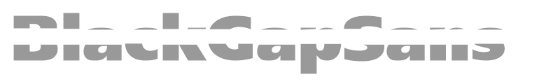 Black Gap Sans