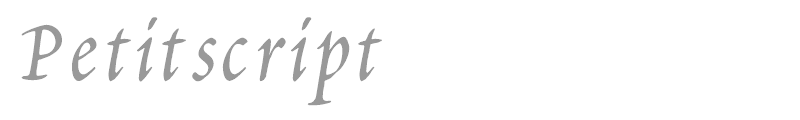 Petitscript Italic
