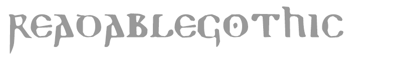 Readable Gothic