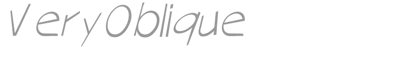 Very Oblique