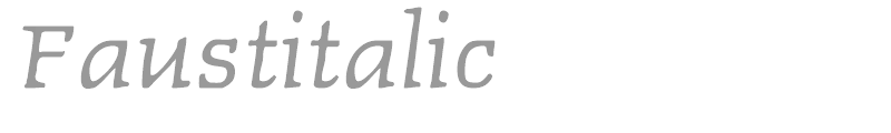 Faust Italic
