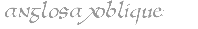 Anglosax Oblique